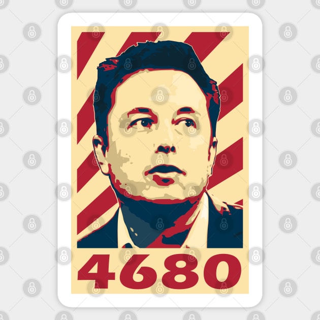 Elon Musk 4680 Sticker by Nerd_art